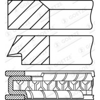 08-780300-10 GOETZE ENGINE Комплект поршневих кілець