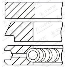 08-436500-00 GOETZE ENGINE Комплект поршневих кілець