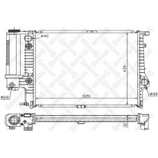 10-25250-SX STELLOX Радіатор охолодження двигуна