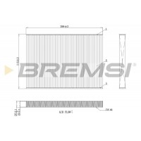 FC0412 BREMSI Фільтр повітря у внутрішньому просторі
