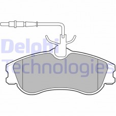 LP1607 DELPHI Комплект гальмівних колодок дисковий гальм