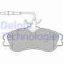 LP1607 DELPHI Комплект гальмівних колодок дисковий гальм