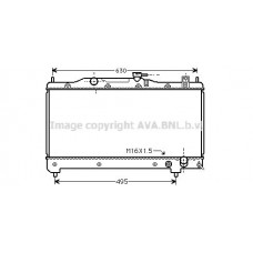 TO2239 AVA QUALITY COOLING Радіатор охолодження двигуна
