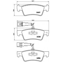 P 85 068 BREMBO Комплект гальмівних колодок дисковий гальм