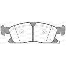 BPA1430.02 OPEN PARTS Комплект гальмівних колодок дисковий гальм