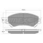 TX 18-25 TOMEX Brakes Комплект гальмівних колодок дисковий гальм