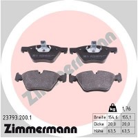 23793.200.1 ZIMMERMANN Комплект гальмівних колодок дисковий гальм