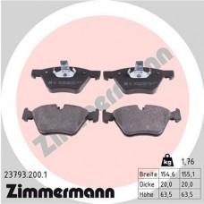 23793.200.1 ZIMMERMANN Комплект гальмівних колодок дисковий гальм