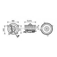 MS8621 AVA QUALITY COOLING Вентилятор салону