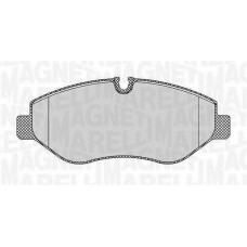 363916060298 MAGNETI MARELLI Комплект гальмівних колодок дисковий гальм
