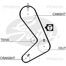 8645 5131 TRISCAN Зубчастий ремінь