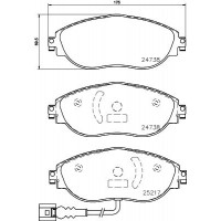 MDB3173 MINTEX КомплеК т гальмівних колодок, дискове гальмо