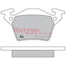 1170331 METZGER Комплект гальмівних колодок дисковий гальм