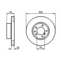 0 986 478 317 BOSCH Гальмівний диск