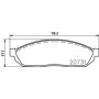 8DB355007281 HELLA BLUE PRINT HONDA Тормозные колодки передн.Civic,Suzuki Alto,Carry