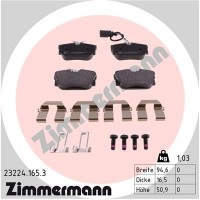 23224.165.3 ZIMMERMANN Комплект гальмівних колодок дисковий гальм