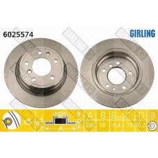 6025574 GIRLING Гальмівний диск