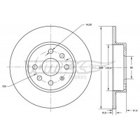 TX 71-52 TOMEX Brakes Гальмівний диск