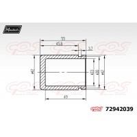 72942039 MAXTECH Поршень корпус скоби гальма