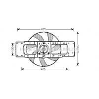RT7527 AVA QUALITY COOLING Вентилятор охолодження двигуна