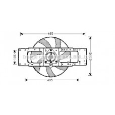 RT7527 AVA QUALITY COOLING Вентилятор охолодження двигуна