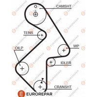 1633139980 EUROREPAR Зубчастий ремінь