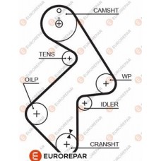 1633139980 EUROREPAR Зубчастий ремінь