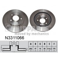 N3311066 NIPPARTS Гальмівний диск