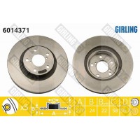 6014371 GIRLING Гальмівний диск