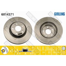 6014371 GIRLING Гальмівний диск