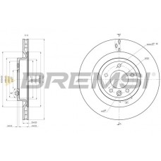 CD8434V BREMSI Гальмівний диск