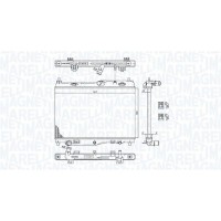 350213184800 MAGNETI MARELLI Радіатор охолодження двигуна
