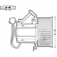 DEA02009 DENSO Вентилятор салону