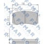 FO 699184 FOMAR Friction Комплект гальмівних колодок дисковий гальм