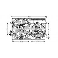 VN7508 AVA QUALITY COOLING Вентилятор охолодження двигуна
