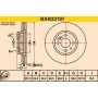 BAR22197 BARUM Гальмівний диск