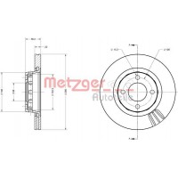 6110305 METZGER Гальмівний диск