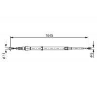 1 987 482 191 BOSCH Тросик, cтояночный тормоз