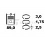 R1008800 ET ENGINETEAM Комплект поршневих кілець