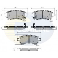 CBP31620 COMLINE Комплект гальмівних колодок дисковий гальм