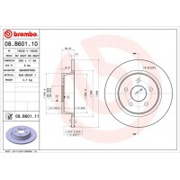 08.B601.11 BREMBO Гальмівний диск