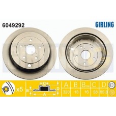6049292 GIRLING Гальмівний диск