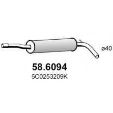 58.6094 ASSO Середній глушник вихлопних газів