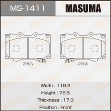 MS-1411 MASUMA Комплект гальмівних колодок