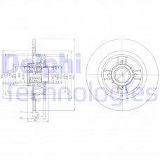 BG9029RSC DELPHI Гальмівний диск