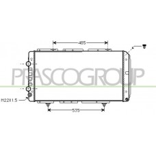 CI950R008 PRASCO Радіатор охолодження двигуна