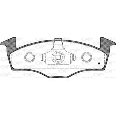 BPA0609.20 OPEN PARTS Комплект гальмівних колодок дисковий гальм