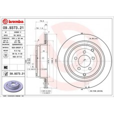 09.9373.21 BREMBO Гальмівний диск