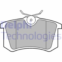 LP2255 DELPHI Комплект гальмівних колодок дисковий гальм
