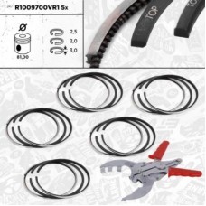 R1009700VR1 ET ENGINETEAM Комплект поршневих кілець
